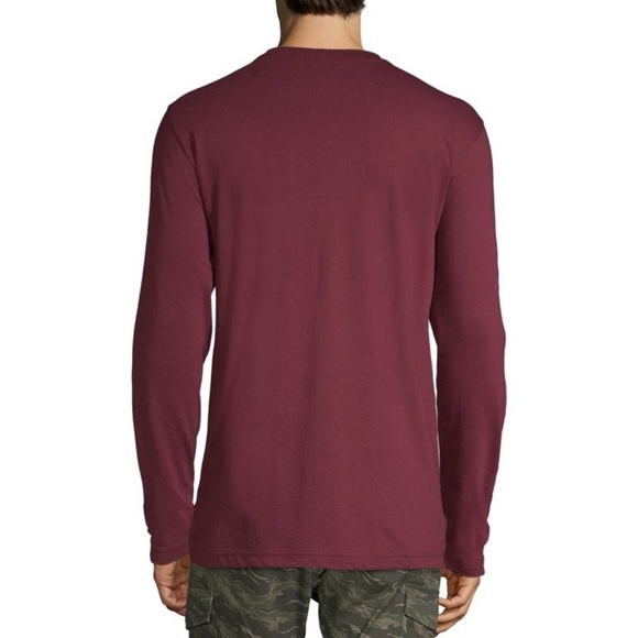 No Boundaries Men's and Big Men's Long-Sleeve Solid Tee Size XL - Picture 2 of 5